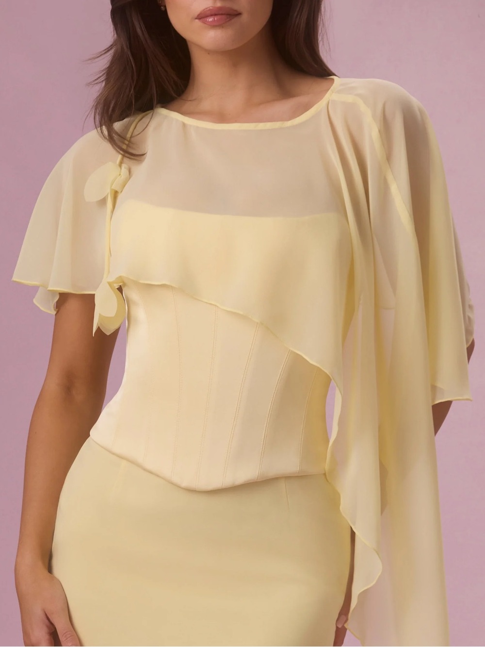 Oh Polly Velina Chiffon Cape